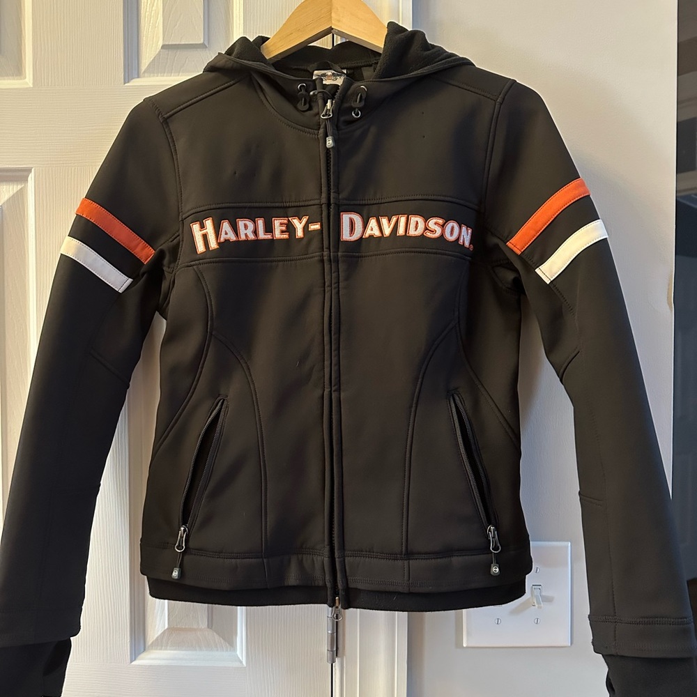Harley-Davidson® Women's Miss Enthusiast Softshell Jacket, Black 98547-14VW